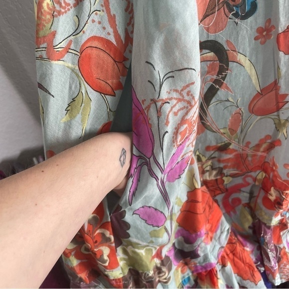 Twin Set Simona Barbieri Blue Popover A Line Ruffled Dress - Picture 3 of 10